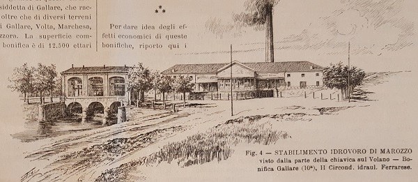 Stabilimento idrovoro di Marozzo tratto da Il Giornale di agricoltura della domenica, 12 febbraio 1899