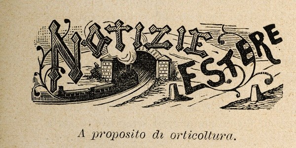 Testate di rubriche della rivista Italia Agricola, anni 1890-1899
