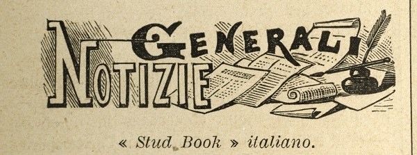 Testate di rubriche della rivista Italia Agricola,  anni 1890-1899