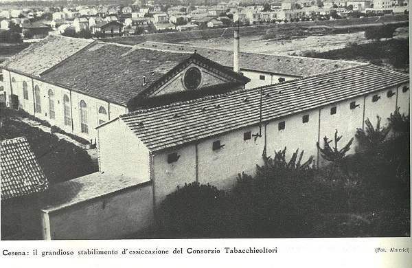 Lo Stabilimento del Consorzio tabacchicoltori di Cesena tratto da Il volto agricolo dell'Italia del TCI,1936