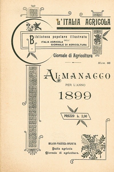 Almanacco per l'anno 1899, Collana Biblioteca popolare illustrata, 1899