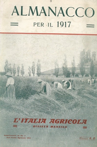Copertina della rivista de L’Italia Agricola per il 1917