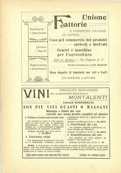 Almanacco 1904. Pubblicità scelte 1904-04. Biblioteca popolare illustrata n. 71