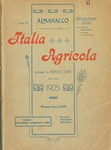 Almanacco 1905. Biblioteca popolare illustrata n. 72