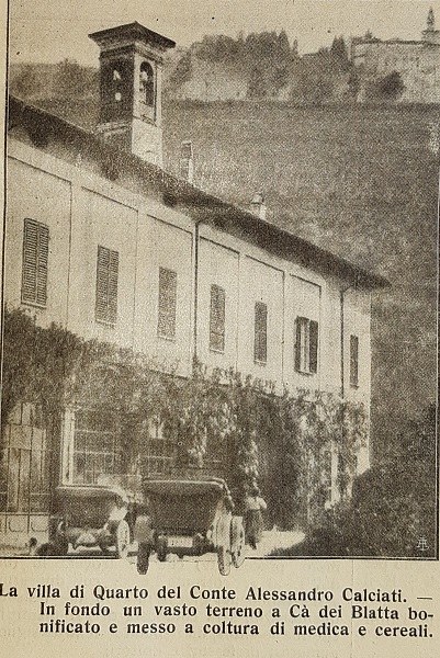 La villa di Quarto del conte Alessandro Calciati tratto da Giornale di agricoltura della domenica, 11-05-1913