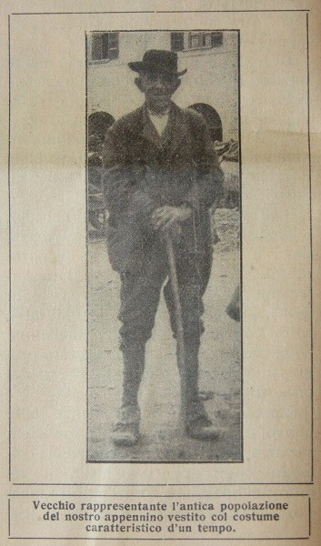 Vecchio rappresentante dell'antica popolazione dell'Appennino piacentino tratto da Il Giornale di agricoltura della domenica, 4 febbraio 1912