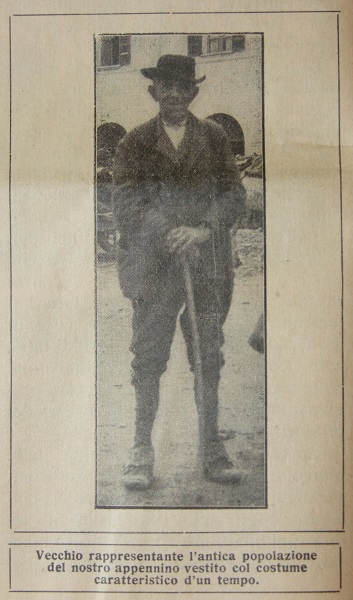 Vecchio rappresentante dell'antica popolazione dell'Appennino piacentino tratto da Il Giornale di agricoltura della domenica, 4 febbraio 1912