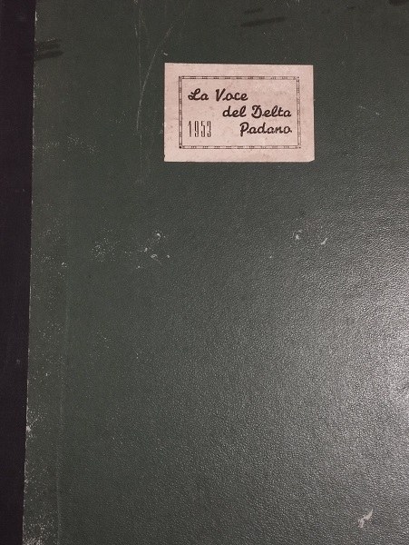 Copertina della raccolta del periodico La Voce del Delta Padano, anno 1953