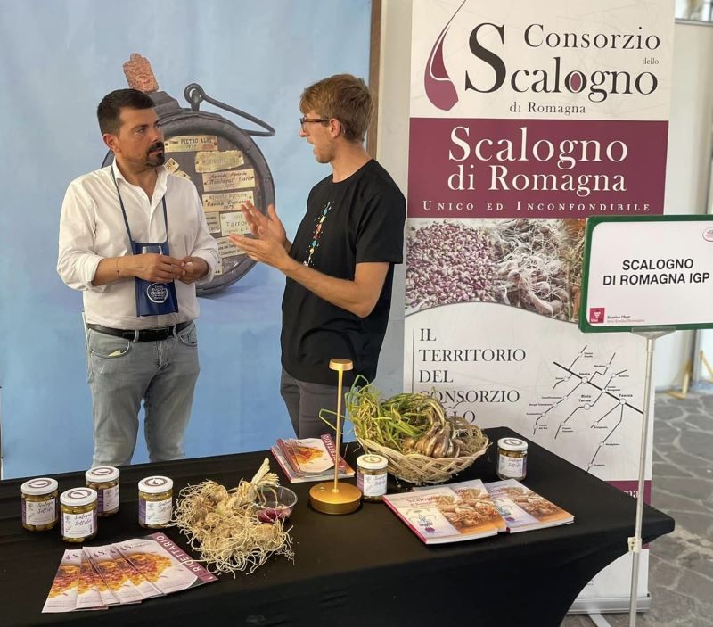 Esposizione Scalogno di Romagna Igp a cura del Consorzio, ph. PrimaPagina