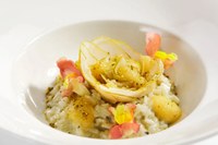 Risotto con Pera dell'Emilia-Romagna Igp, gorgonzola e noci