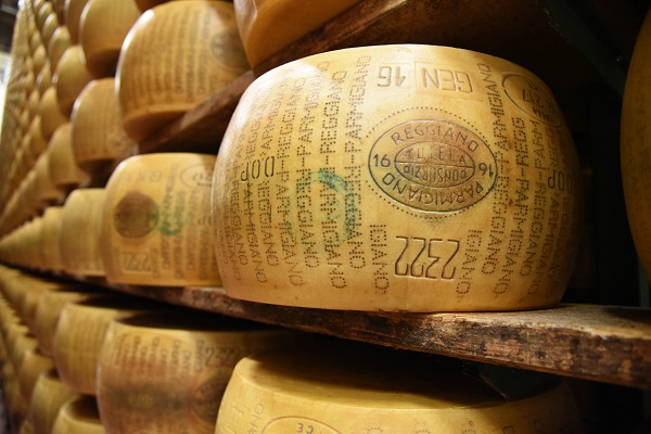 Parmigiano Reggiano DOP foto Dell'Aquila Archivio Agricoltura.JPG