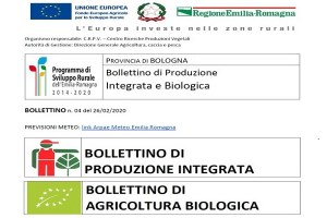Bollettini di produzione integrata e biologica 2020