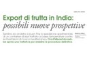 Export di frutta in India: possibili nuove prospettive