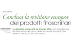 Conclusa la revisione europea dei prodotti fitosanitari