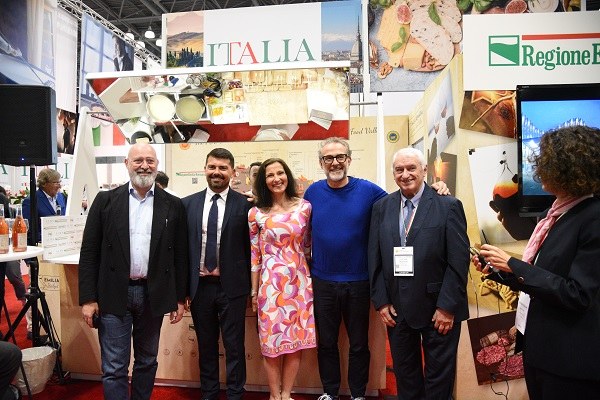Bonaccini, Mammi, Segan, Bottura, Corsini New York Summer Fancy Food 27_06_2023 foto Dell'Aquila