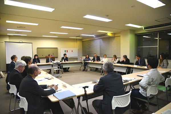 Incontro al centro di ricerca di Ibaraki - foto Dell'Aquila