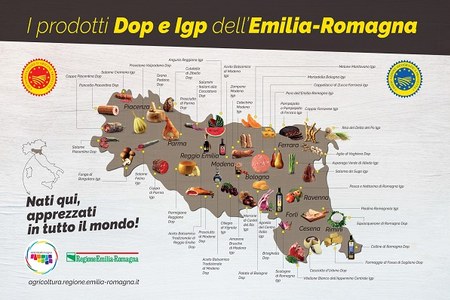 Emilia-Romagna prima regione italiana per cibo Dop e Igp