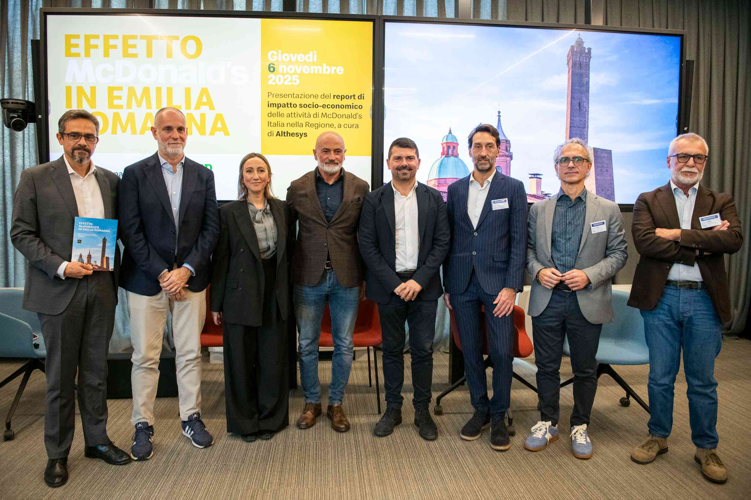 Alessio Mammi, presentazione report "Effetto McDonald's in Emilia-Romagna"