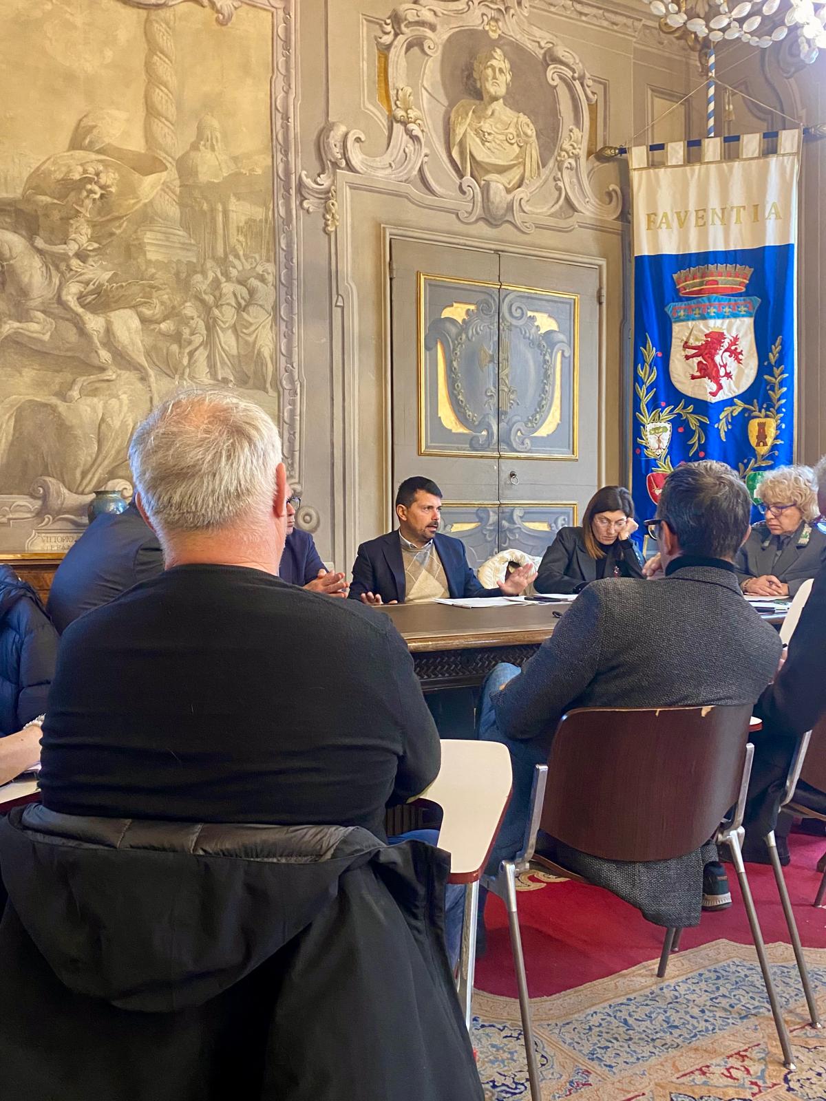 L'incontro in Comune a Faenza - foto RER