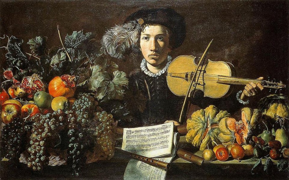 Master of the Acquavella Still Life: Still Life with a Violinis, circa 1620
