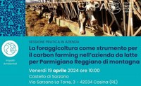 Venerdì 19 aprile sessione pratica in azienda sulla foraggicoltura come strumento per il carbon farming