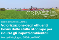 Martedì 4 giugno a Reggio Emilia una sessione pratica per una gestione efficiente degli effluenti