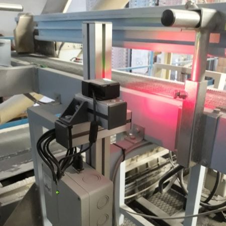 Lettore di QR code sulla linea di confezionamento delle farine (Fonte Molini Industriali)