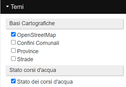 corsi d'acqua gis